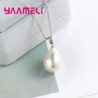 Sterling Silver Pearl Jewelry Set
