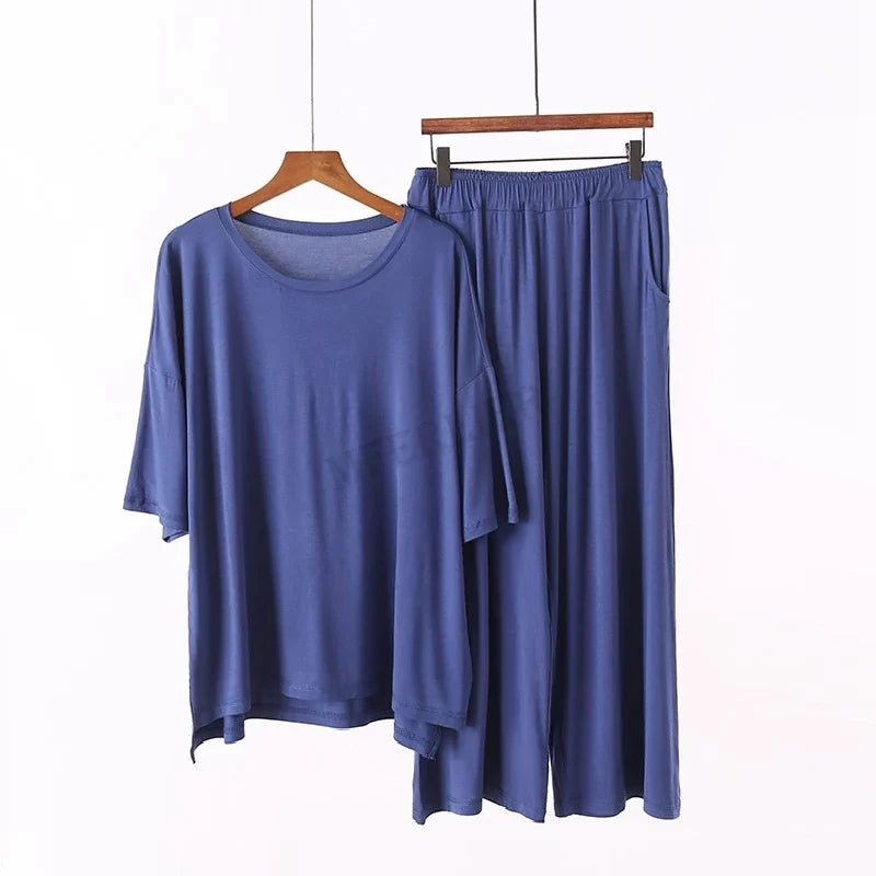 Plus Size Modal Summer Pajama Set