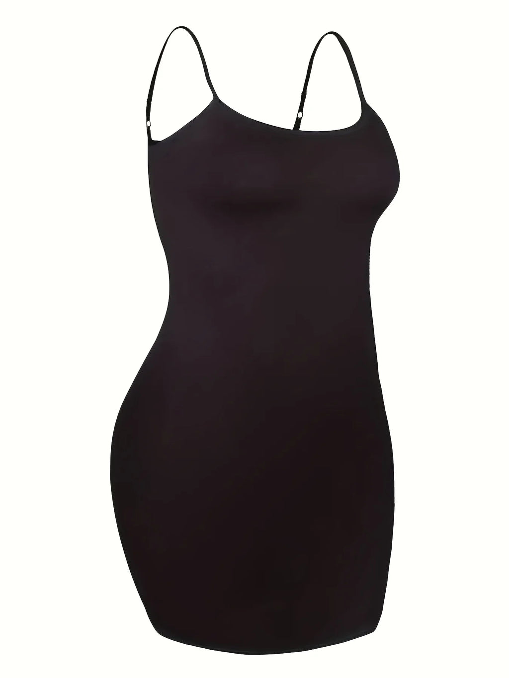 Plus Size Solid Fit Bodycon Dress