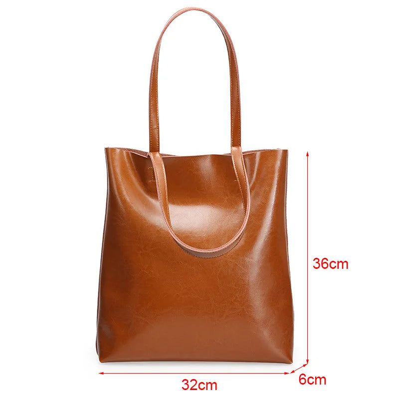 Genuine Leather Vintage Tote Bag