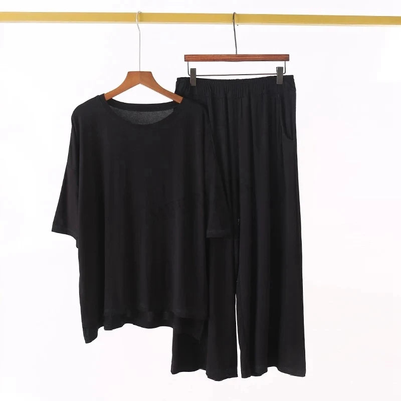 Plus Size Modal Summer Pajama Set