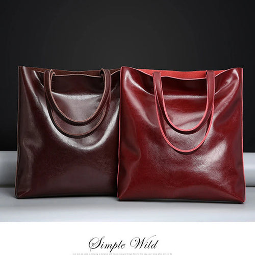 Genuine Leather Vintage Tote Bag