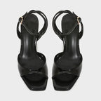 Square Toe Ankle Strap Heels