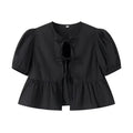 Ruched Puff Sleeve Top