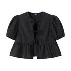Ruched Puff Sleeve Top