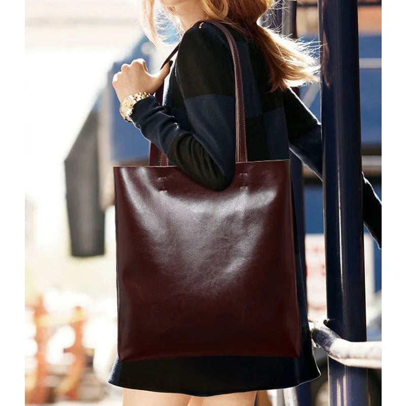 Genuine Leather Vintage Tote Bag