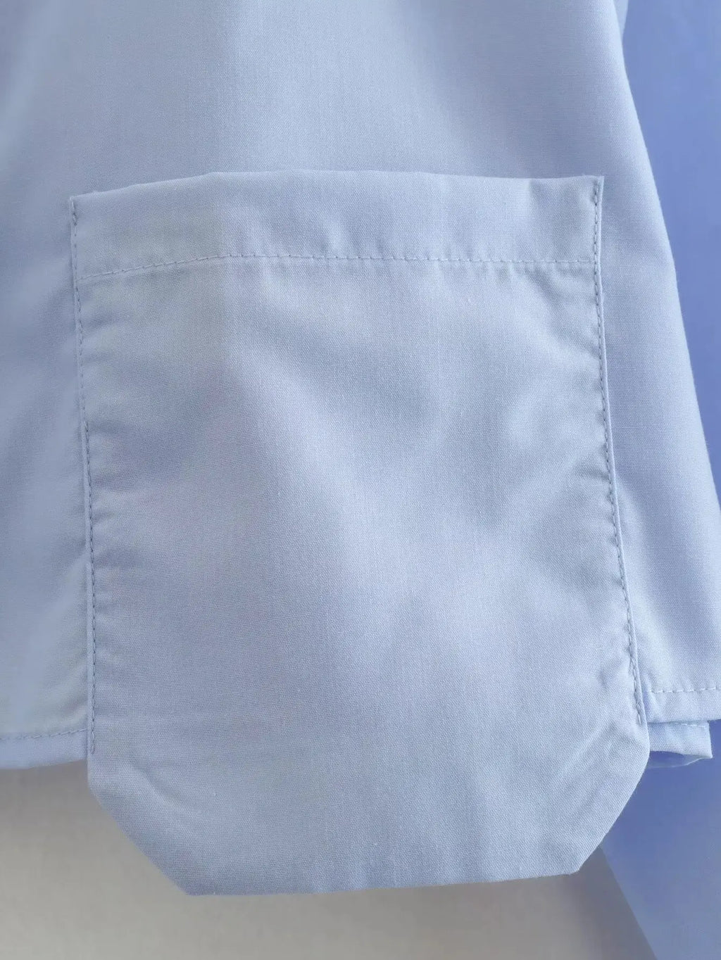 Pocket Design Smock Blouse