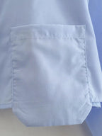 Pocket Design Smock Blouse