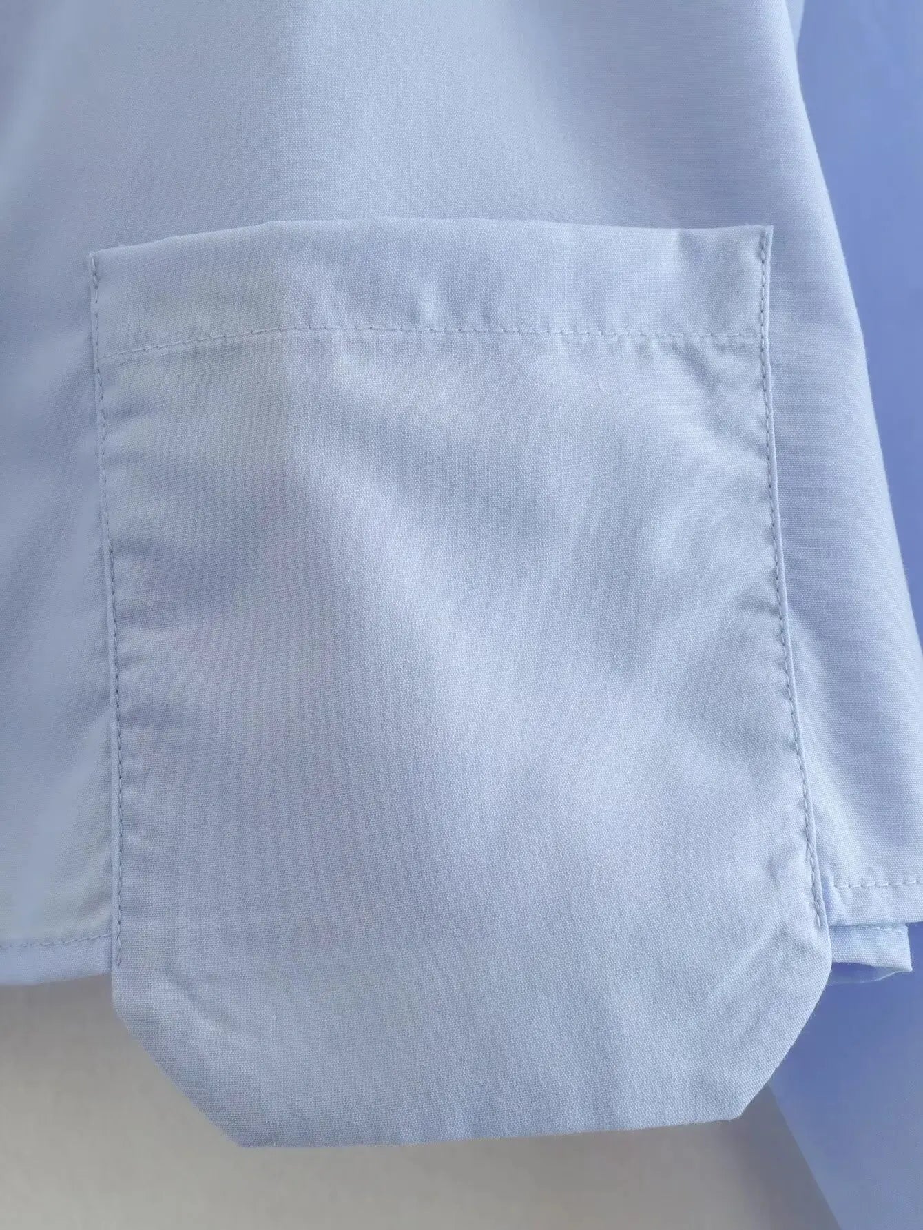 Pocket Design Smock Blouse