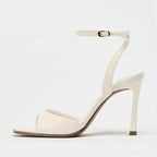 Square Toe Ankle Strap Heels