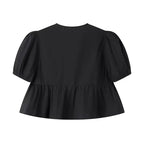 Ruched Puff Sleeve Top