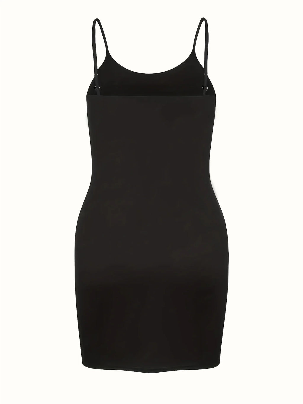 Plus Size Solid Fit Bodycon Dress