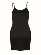 Plus Size Solid Fit Bodycon Dress