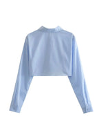 Pocket Design Smock Blouse