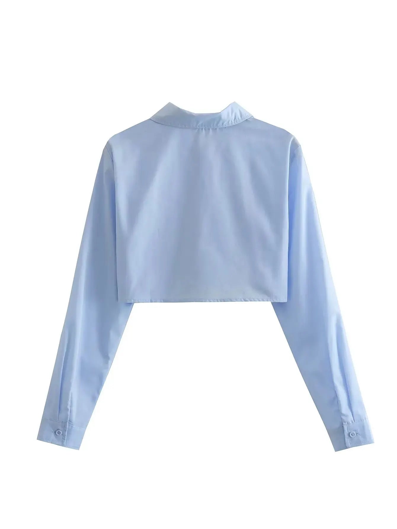 Pocket Design Smock Blouse