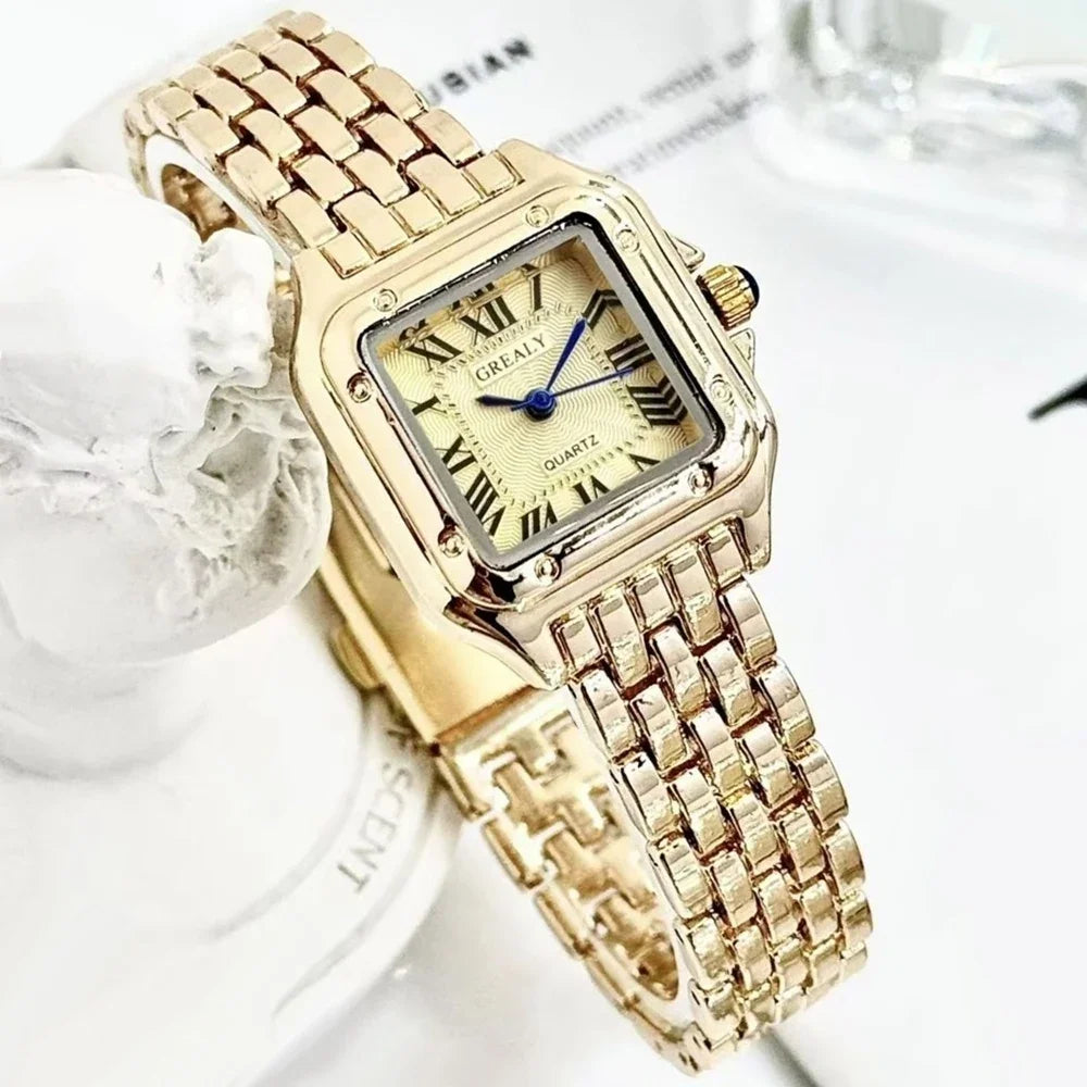 Elegant Square Quartz Women’s Watch