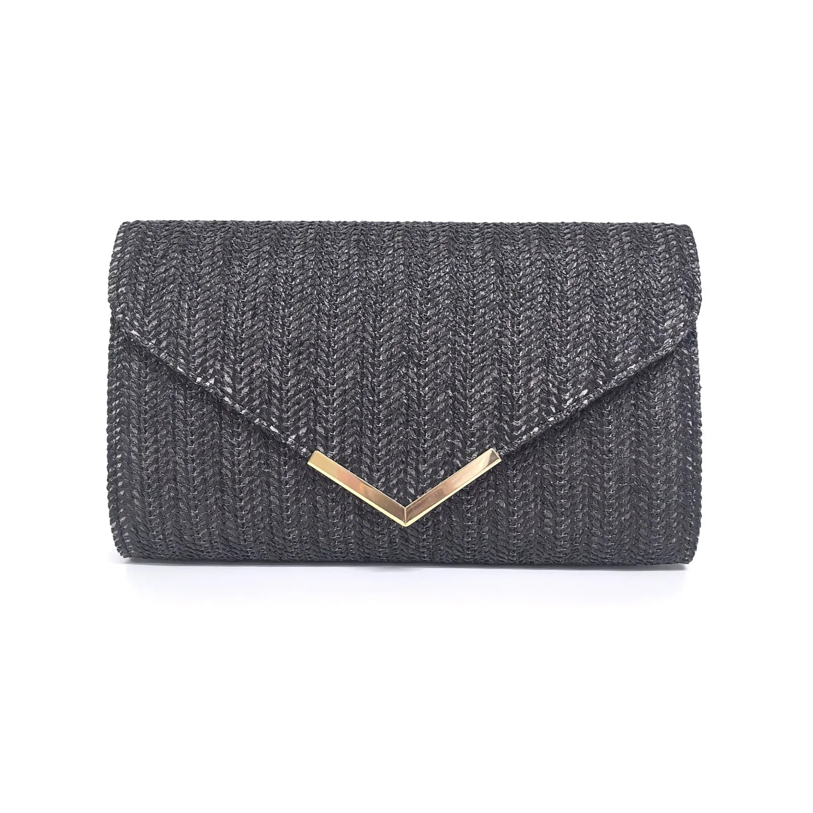 Straw Rattan Beach Clutch Bag