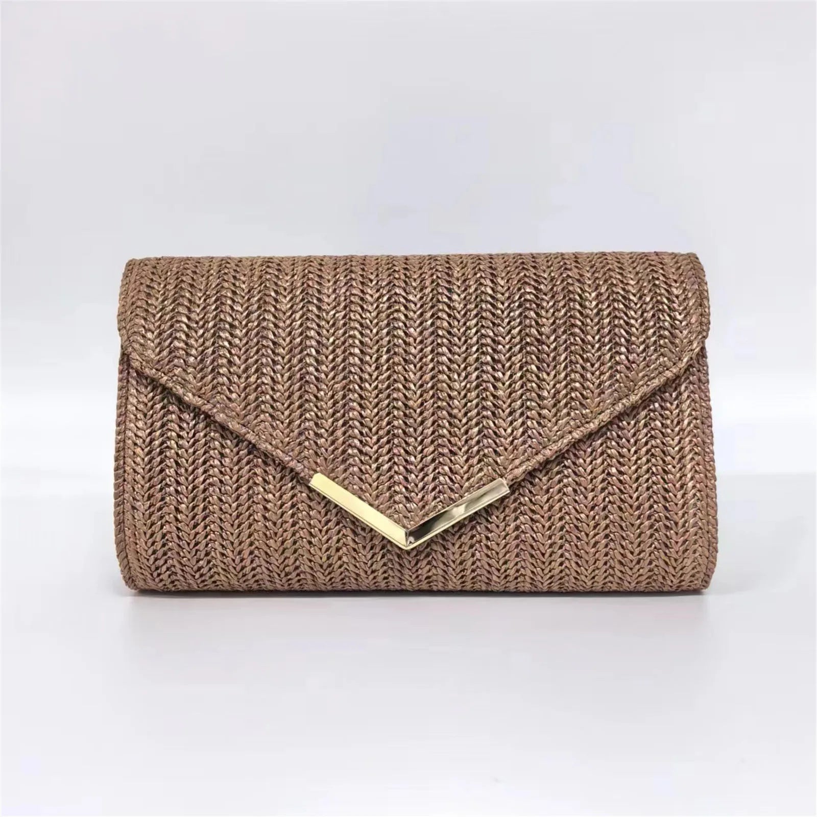 Straw Rattan Beach Clutch Bag
