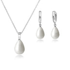 Sterling Silver Pearl Jewelry Set